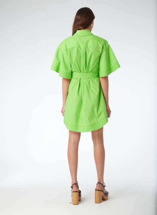 Erika Dress in Green Apple