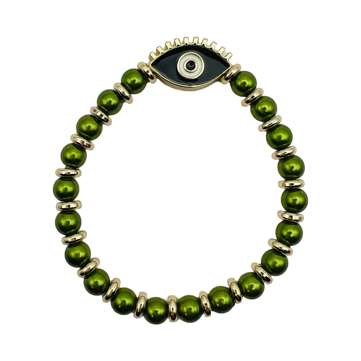 Eye Bracelet in Green
