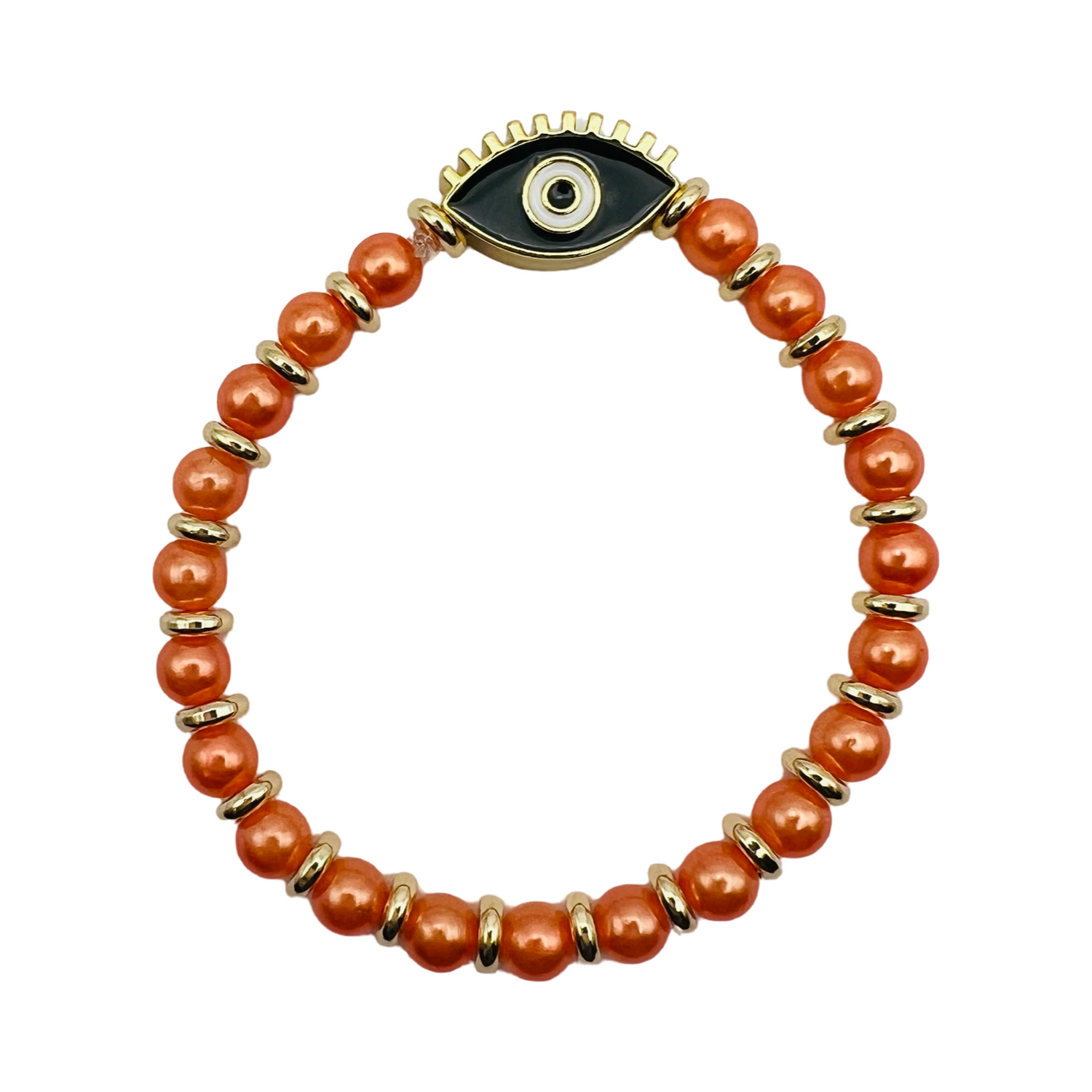 Eye Bracelet in Orange – Mint Julep