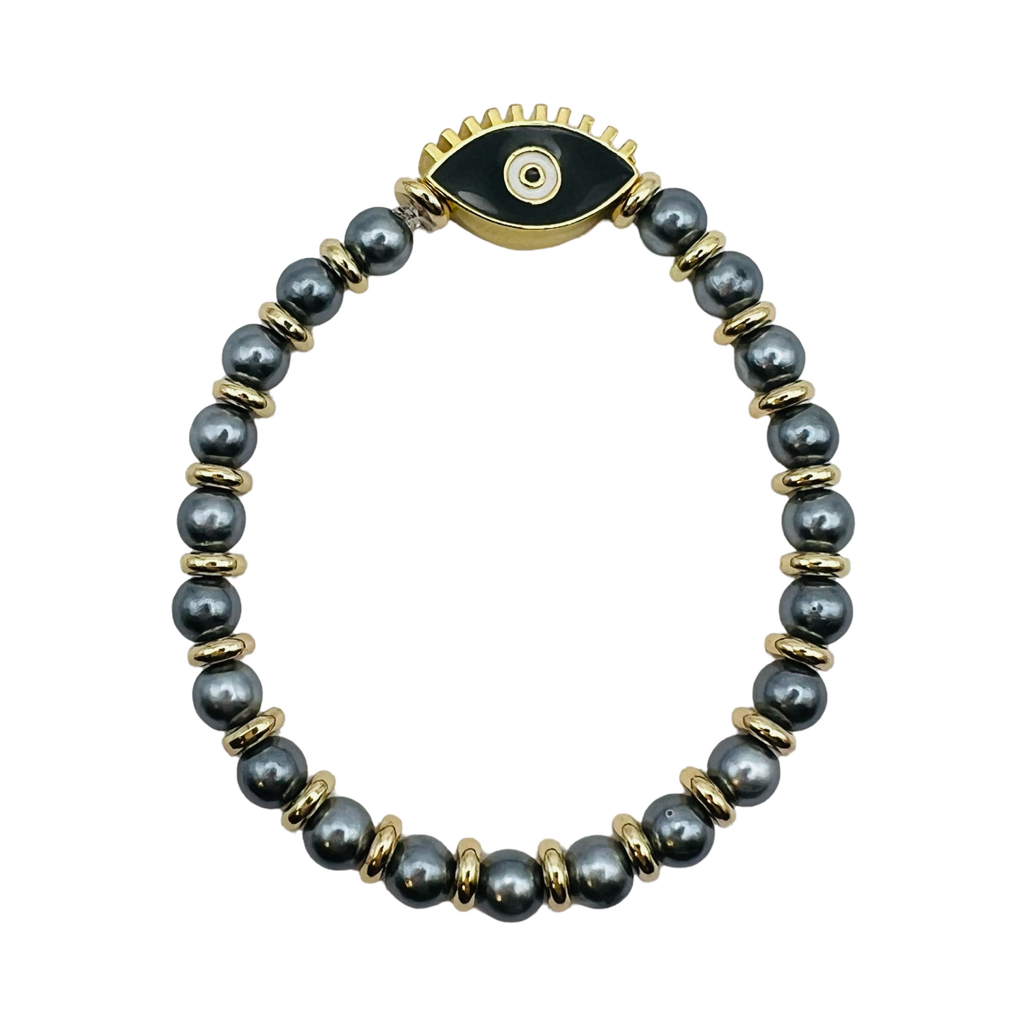 Eye Bracelet in Pewter