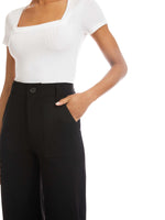 Load image into Gallery viewer, Rylee Cropped Pants in Black
