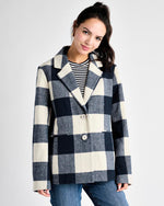 Load image into Gallery viewer, Ricki Jacket in Navy Plaid

