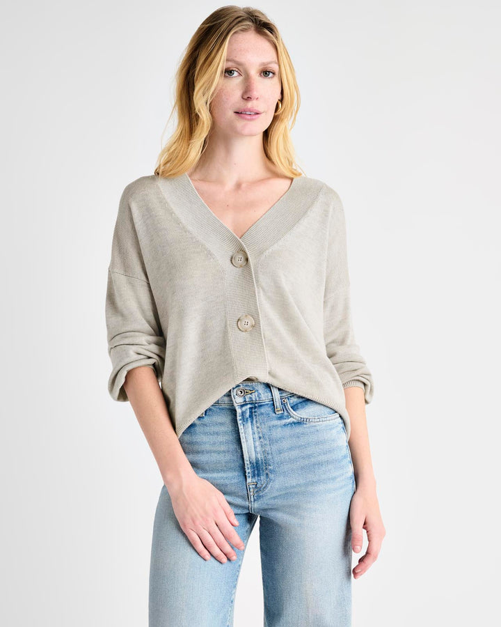 Carmella Cardigan in Oat Heather
