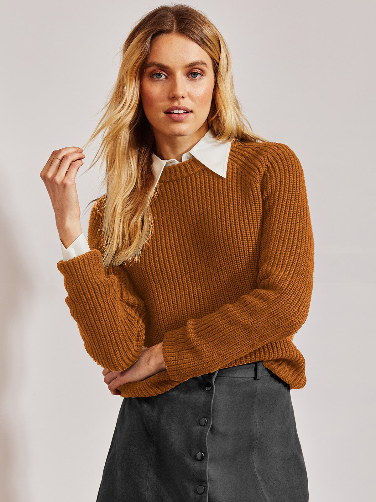 Jane Pullover in Toasted Almond