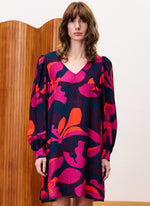 Load image into Gallery viewer, Callie Dress in Geometric Flowers
