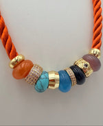 Load image into Gallery viewer, Party Necklace in Orange
