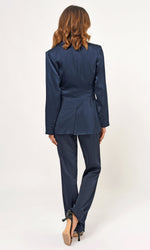 Load image into Gallery viewer, Katherine Straight Leg Trouser in Navy
