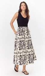 Load image into Gallery viewer, Clairson Knit Mix Midi Dress in Black
