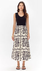 Load image into Gallery viewer, Clairson Knit Mix Midi Dress in Black

