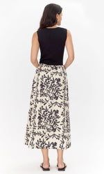 Load image into Gallery viewer, Clairson Knit Mix Midi Dress in Black
