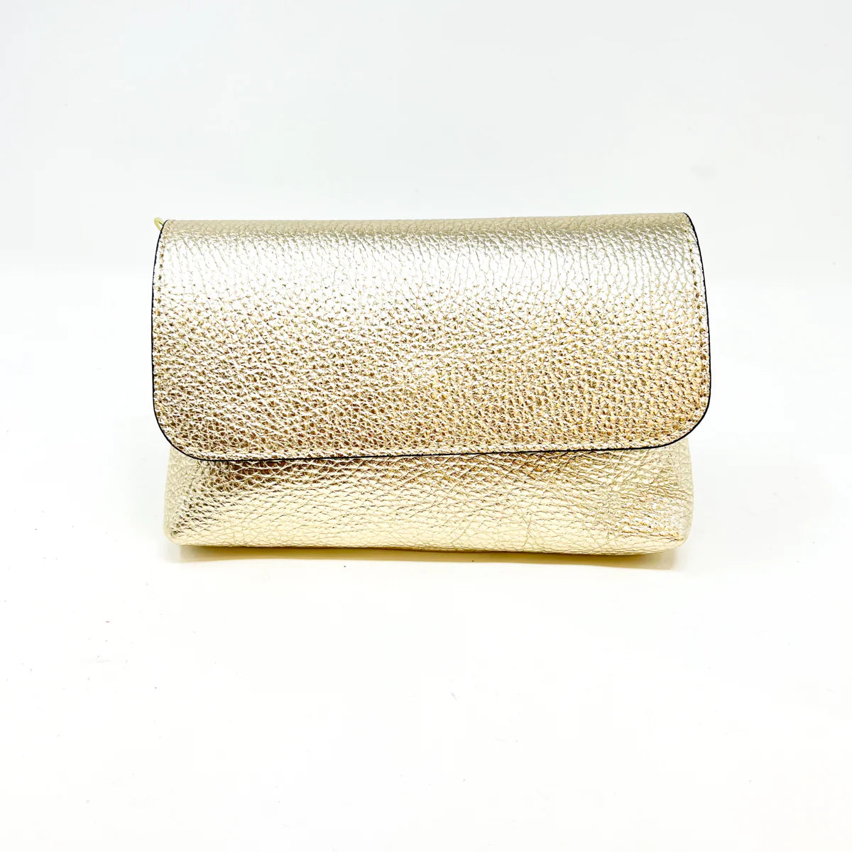 Small Foldover Bag in Gold