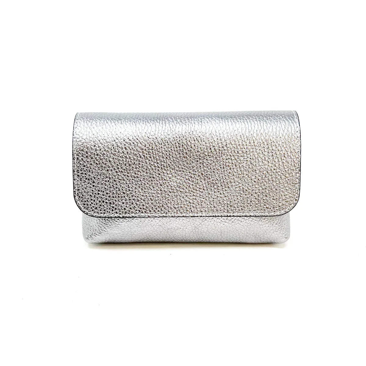 Small Foldover Bag in Pewter