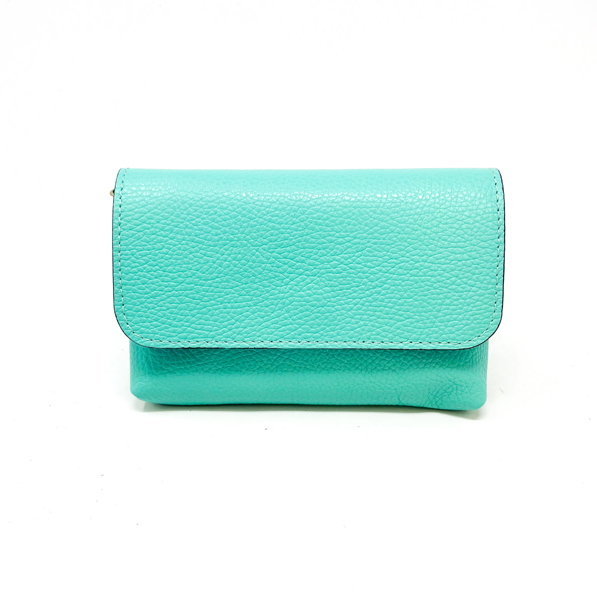 Small Foldover Bag in Tiffany Blue