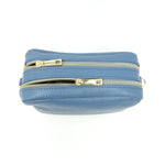 Load image into Gallery viewer, Leather Camera Bag in Denim Blue
