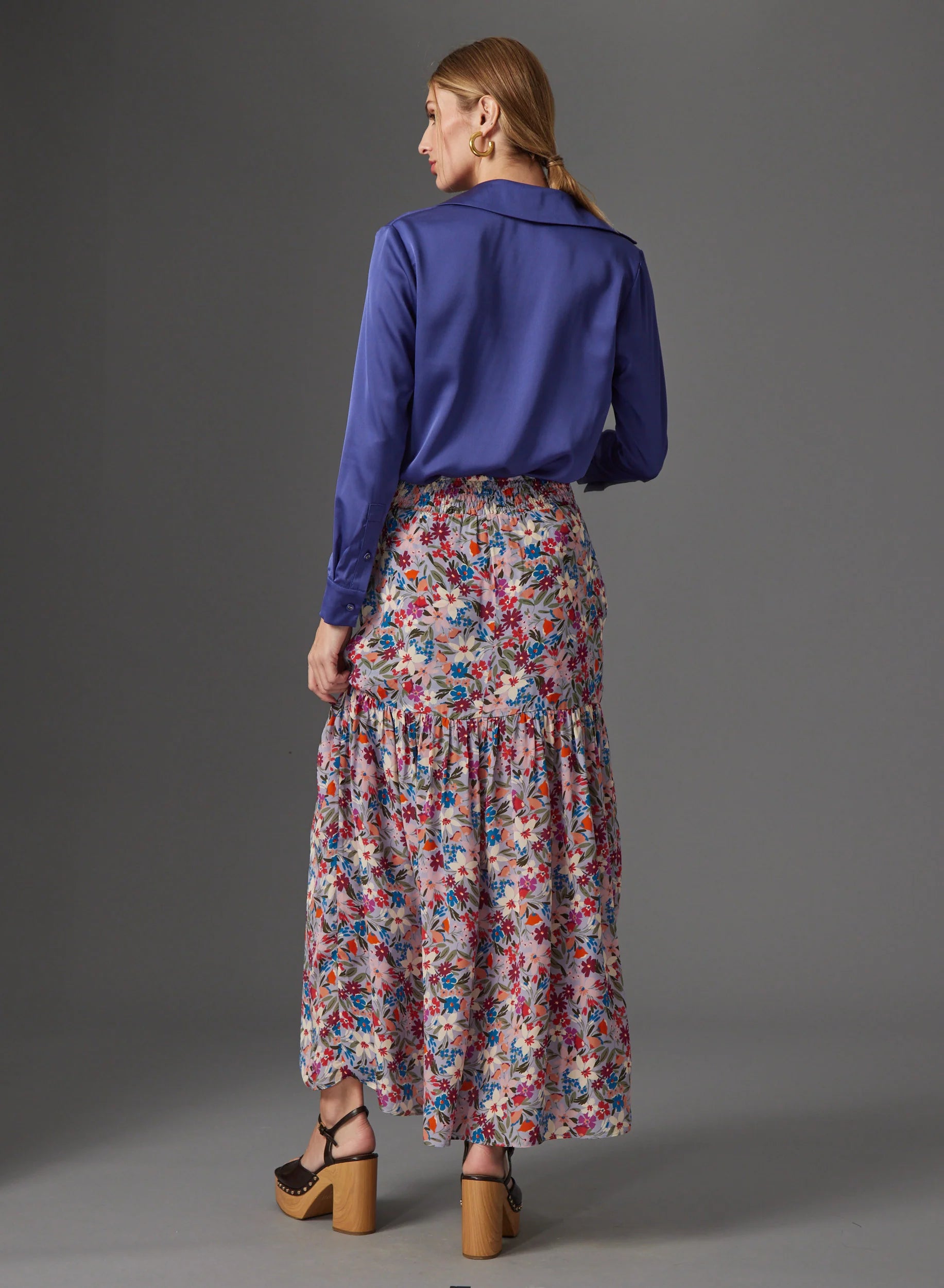 Lia Blouse in Navy