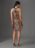 Load image into Gallery viewer, Noa Dress in Multi Sequin

