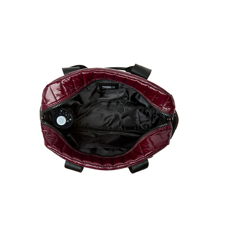Voyager Travel Bag in Glossy Deep Burgundy