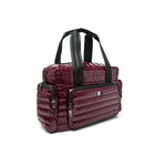 Load image into Gallery viewer, Voyager Travel Bag in Glossy Deep Burgundy

