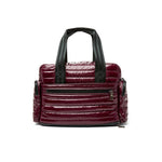 Load image into Gallery viewer, Voyager Travel Bag in Glossy Deep Burgundy
