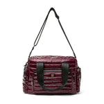 Load image into Gallery viewer, Voyager Travel Bag in Glossy Deep Burgundy
