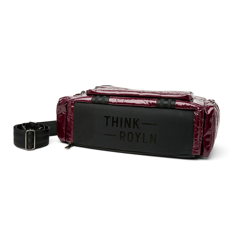 Voyager Travel Bag in Glossy Deep Burgundy