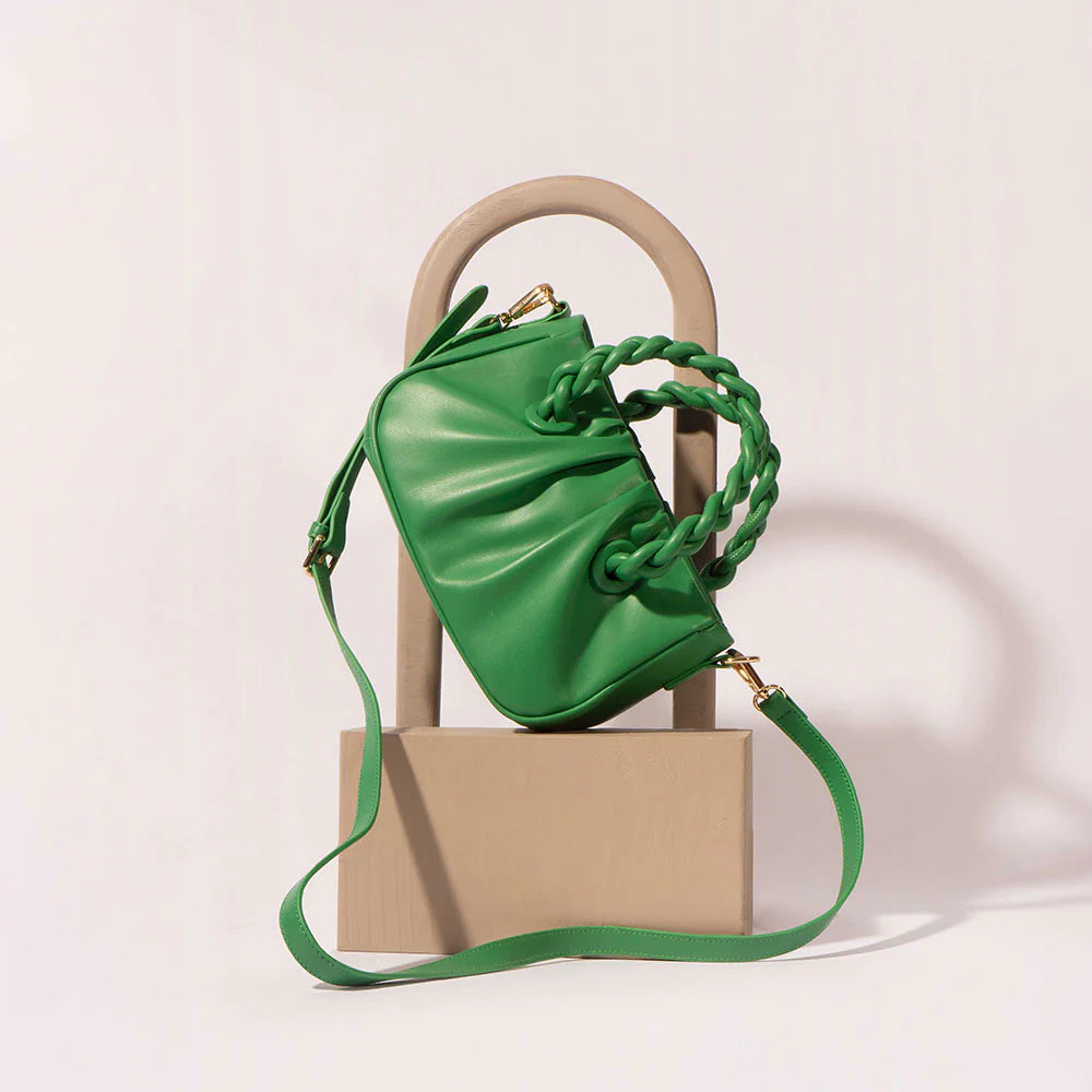 Gracelyn Recycled Crossbody Bag in Green