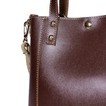 Load image into Gallery viewer, Grand Ame Calf Leather Bag in Choco Vanille

