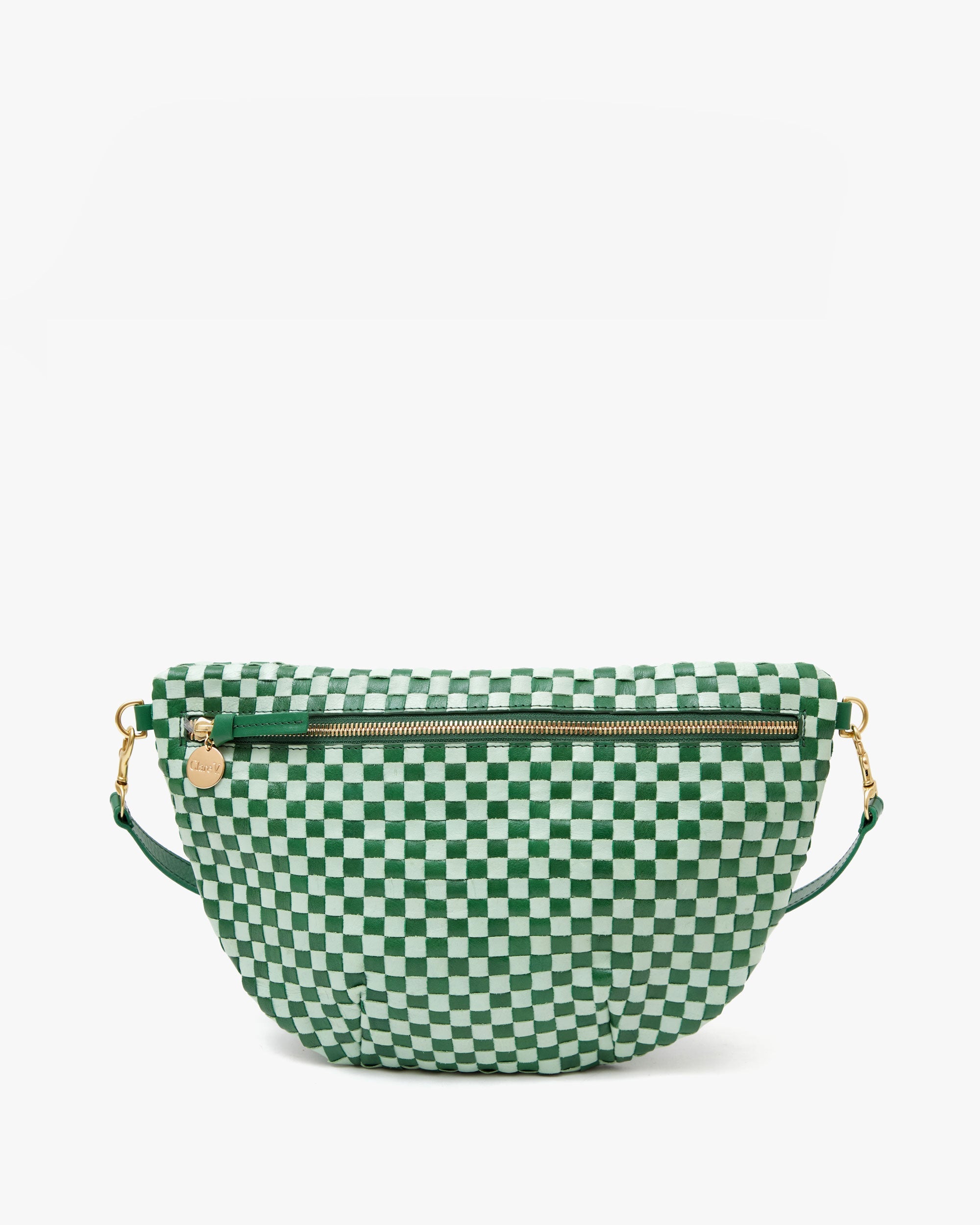 Grande Fanny in Fern & Mist Woven Checker