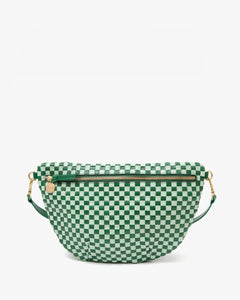 Grande Fanny in Fern & Mist Woven Checker