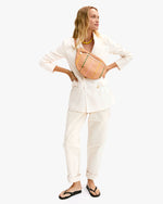 Load image into Gallery viewer, Grande Fanny Bisque Woven Checker w/ Stripe
