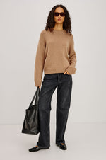 Load image into Gallery viewer, Helly Sweater in Heather Camel
