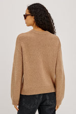Load image into Gallery viewer, Helly Sweater in Heather Camel
