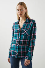 Load image into Gallery viewer, Hunter Shirt in Aqua Lilac
