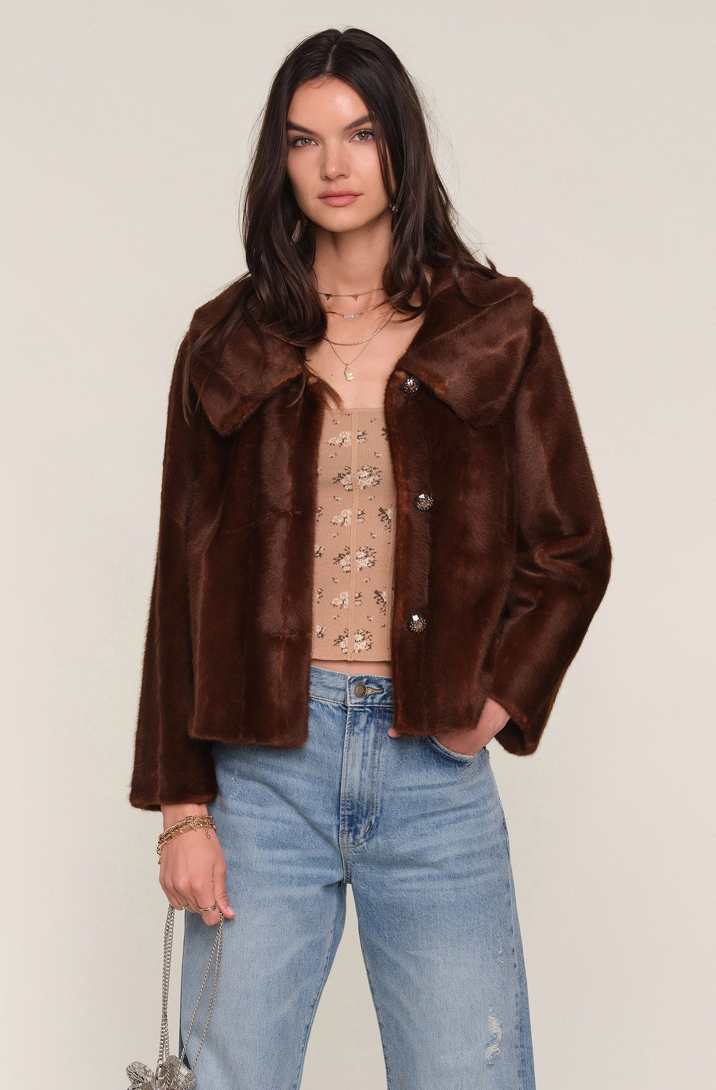 Claudine Jacket in Taupe