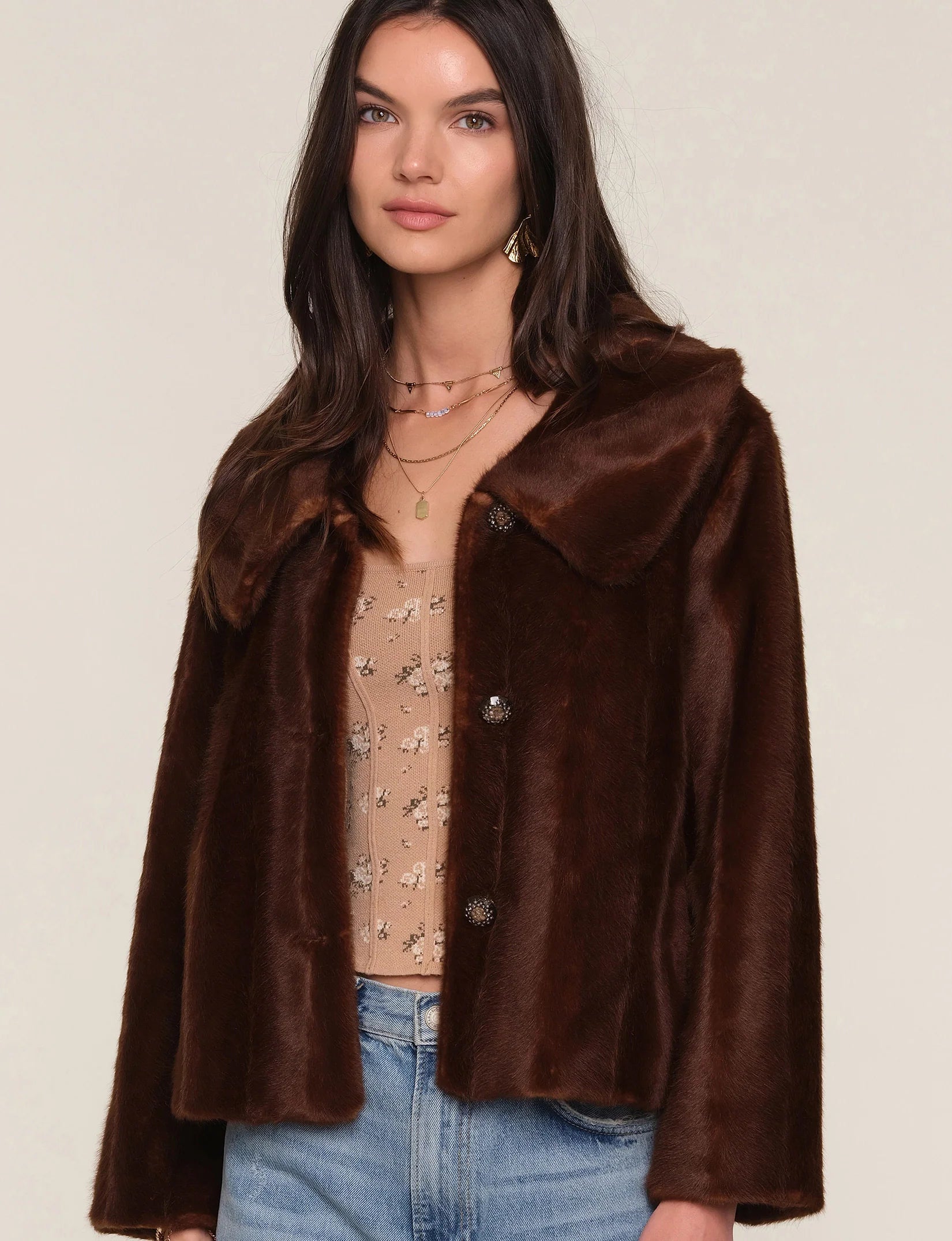 Claudine Jacket in Taupe