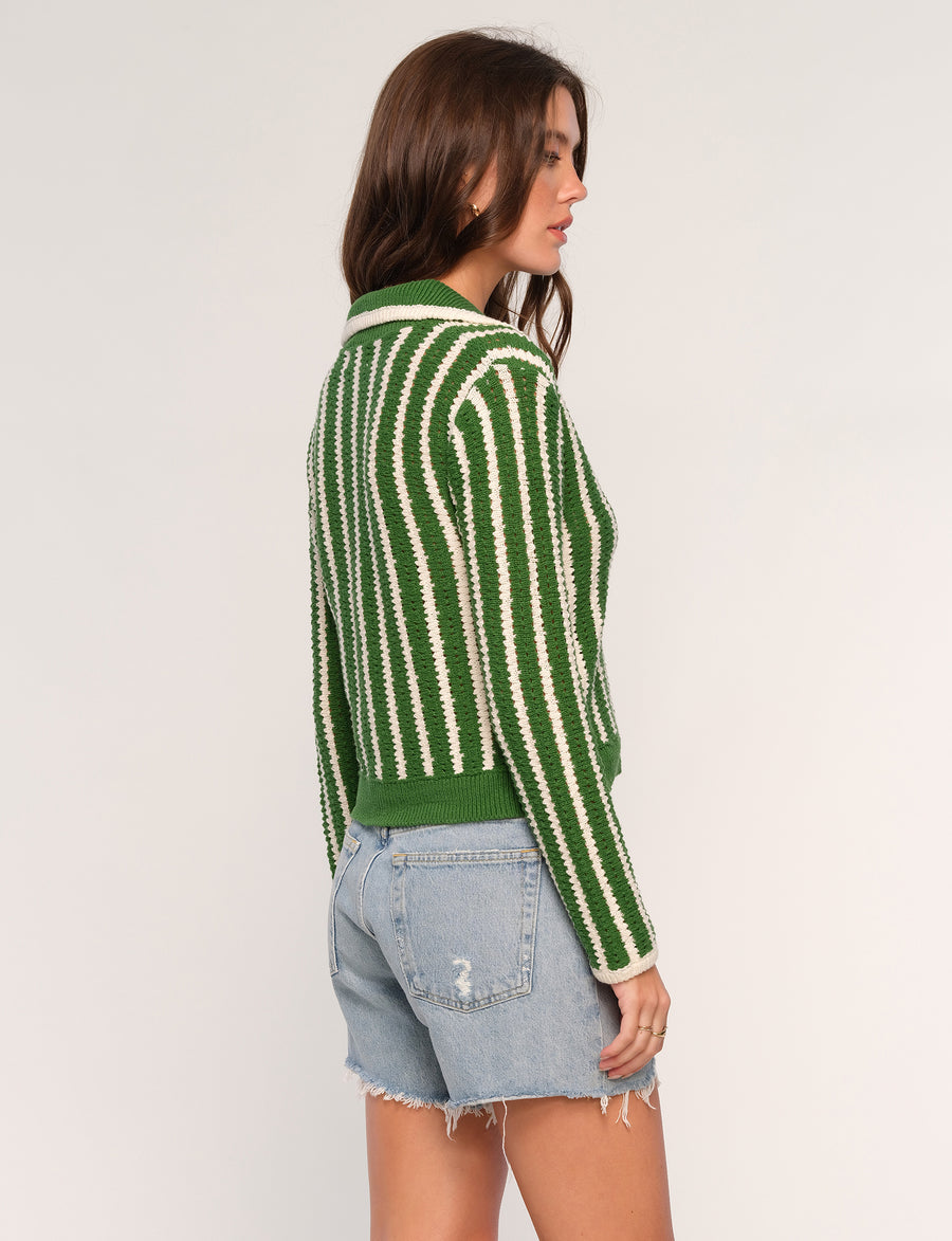 Corrie Cardigan in Grass