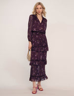 Load image into Gallery viewer, Leyla Dress in Aubergine
