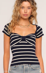 Load image into Gallery viewer, Shea Top in Navy
