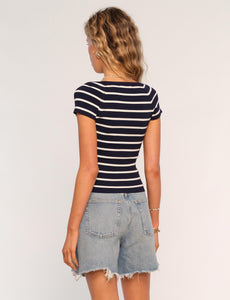 Shea Top in Navy