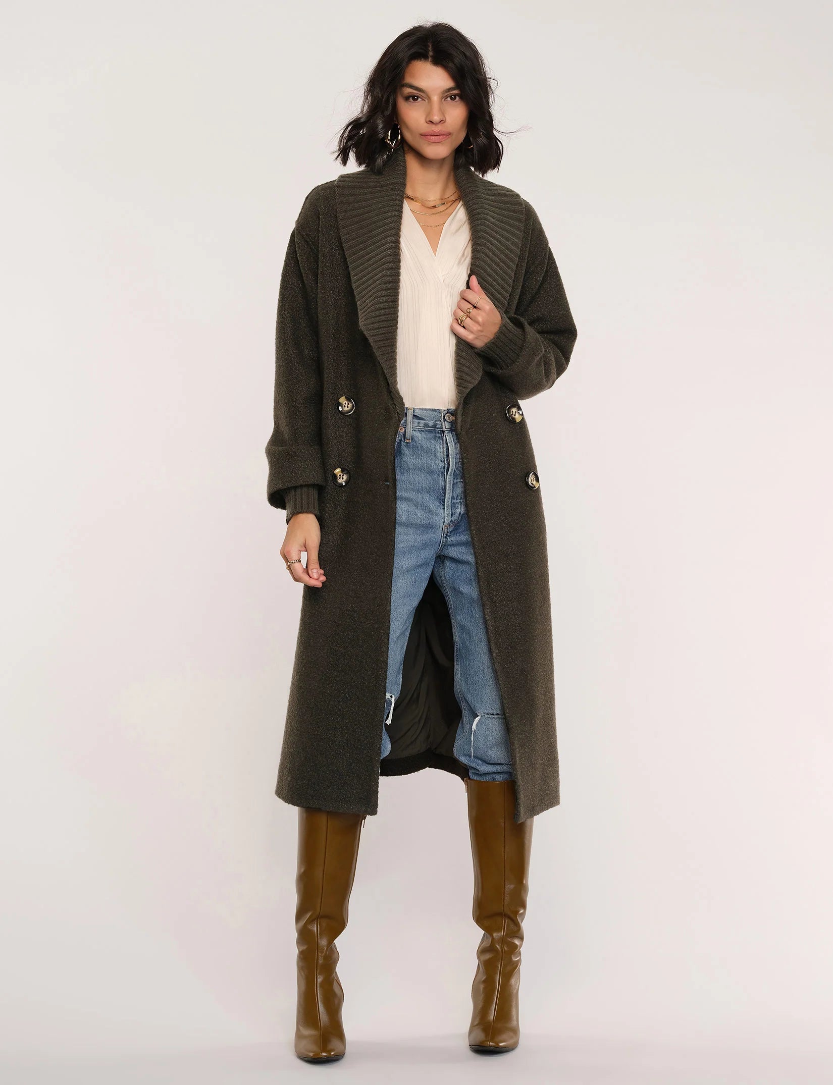 Laria Coat in Olive
