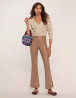 Load image into Gallery viewer, Suzette Faux Leather Pant in Camel
