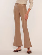 Load image into Gallery viewer, Suzette Faux Leather Pant in Camel
