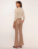 Load image into Gallery viewer, Suzette Faux Leather Pant in Camel
