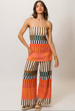 Load image into Gallery viewer, Rally Jumpsuit in Multi Varigated Stripe
