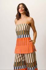 Load image into Gallery viewer, Rally Jumpsuit in Multi Varigated Stripe
