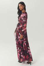 Load image into Gallery viewer, Ann Dress in Red Watercolor Floral
