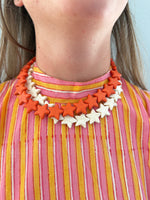 Load image into Gallery viewer, Large Sea Star Necklace in Orange
