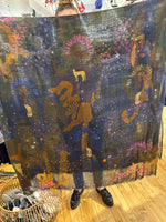 Load image into Gallery viewer, Night Jungle Scarf in Navy Multi
