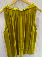 Load image into Gallery viewer, Prima Sleeveless Velvet Top in Amber
