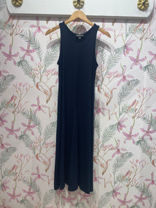 Sleeveless Midi Dress in Navy